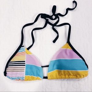 Color Block Bikini Top